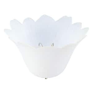 4-3/4 in. Polypropylene Satin Tulip Clip-On Shade with 8 in. Width