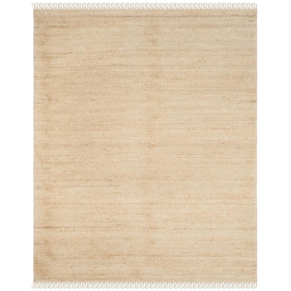 Natural Fiber Ivory 9 ft. x 12 ft. Solid Area Rug price history on PriceWatchPro