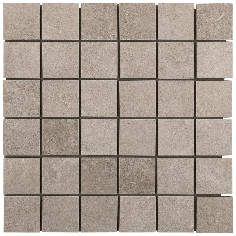 Urbane Cream Beige 4 in. x 0.35 in. Matte Porcelain Mosaic Floor and Wall Tile Sample price history on PriceWatchPro