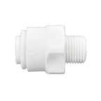1/4 in. O.D. x 1/8 in. MIP NPTF Polypropylene Push-to-Connect Adapter Fitting