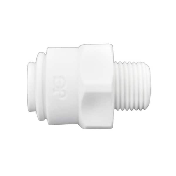 John Guest 1/4 in. O.D. x 1/8 in. MIP NPTF Polypropylene Push-to-Connect Adapter Fitting