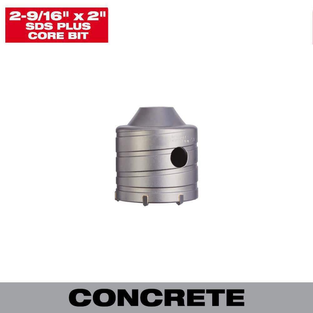 Milwaukee 2-9/16 in. Carbide SDS-PLUS Masonry Core Bit 48-20-5230 - The  Home Depot