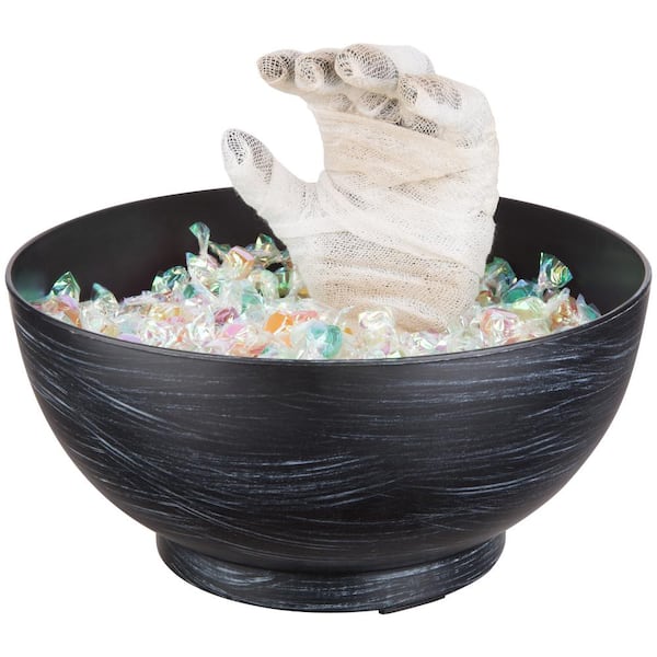 Unbranded Animated Candy Bowl-Mummy Hand-Black
