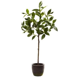 2.41 ft. Artificial Topiary with Decorative Planter