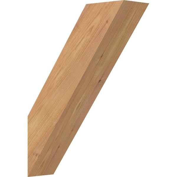 Ekena Millwork 3 1/2"W x 12"D x 16"H Traditional Smooth Knee Brace, Western Red Cedar