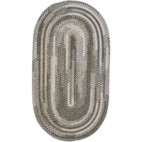 Habitat Grey 3 ft. x 5 ft. Oval Area Rug
