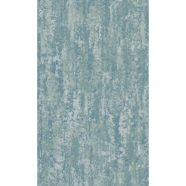 Walls Republic Aqua Cloudy Concrete Plain Design Printed Non Woven Non-Pasted Textured Wallpaper 57 Sq. Ft.