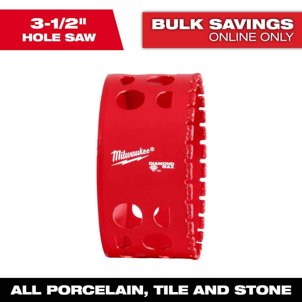 超特価SALE開催！ Milwaukee 3-1/2 in. Diamond Max Hole Saw 49-56-5678 - The サーフィン・ボディボード