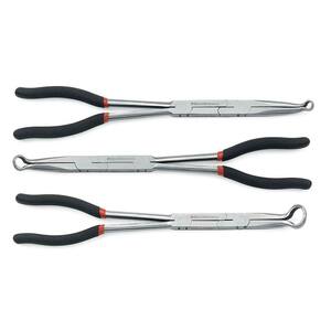 KNIPEX 11 in. Extra Long Straight and Angled Needle Nose Pliers