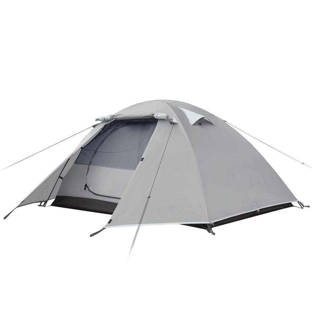 Camping Tent 18 ft. x 10 ft. 2 people-gray Person Professional Waterproof and Windproof Lightweight Backpacking Tent price history on PriceWatchPro
