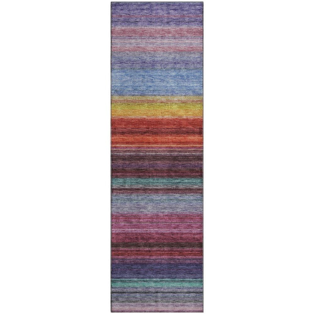 Mayfield Premium Machine Washable Abstract AMF979 Lavender 2 ft. 3 in. x 7 ft. 6 in. Runner Rug price history on PriceWatchPro
