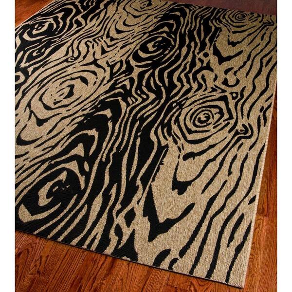 Download Martha Stewart Living Layered Faux Bois Coffee Black 5 Ft X 8 Ft Area Rug Msr4126h 5 The Home Depot