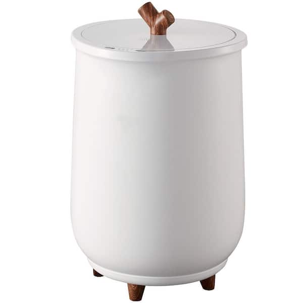 Towel Warmer Bucket, 20L Large Towel Warmer, Auto Shut Off Heater with Timer, White, 2-Towel Racks Electric Plug-in