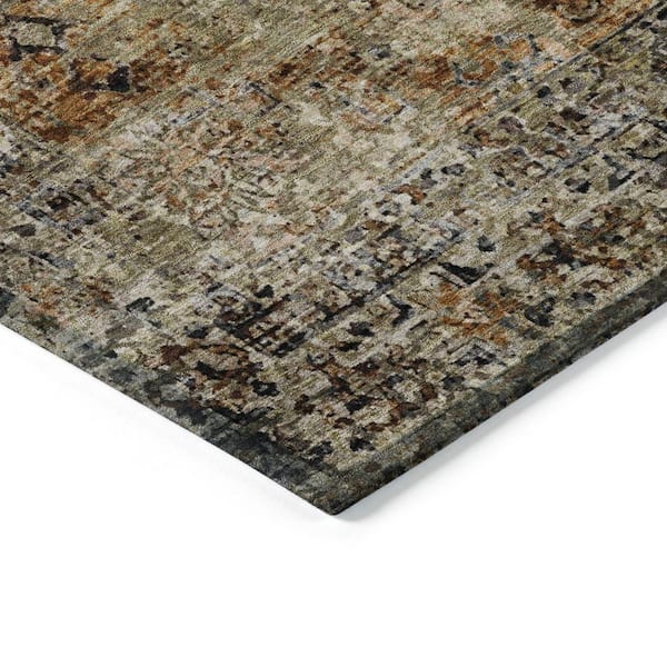 Chantille Machine Washable Indoor/Outdoor Abstract ACN2170 Copper 2 ft. 6 in. x 3 ft. 10 in. Area Rug