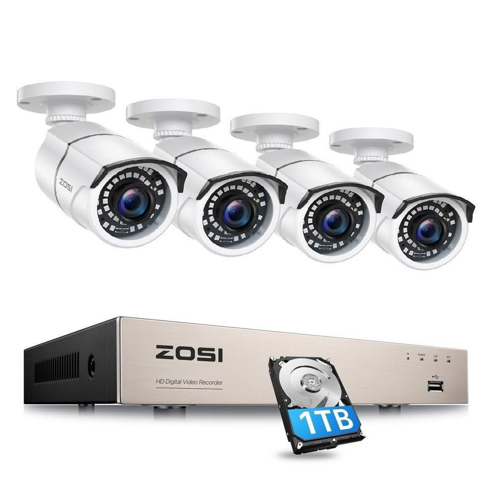 防犯カメラ Japan security system NVR PF-RW1016 Zosi 8VN-106B - 8CH 1080P Home CCTV Security System Optional