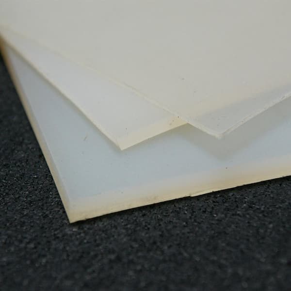 1/16 Thick White 24 Length UL 94HF1 24 Width Silicone Rubber Sheet 