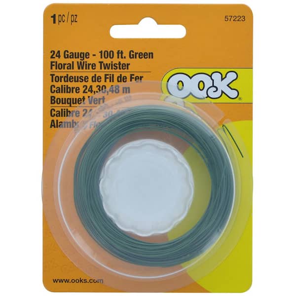Crafts Reel Wire Dark Green 100g Wire on Beech Wooden Roll for Florists DIY HQ 