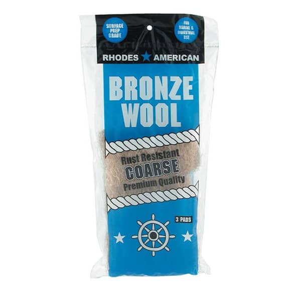 Homax Coarse Grade Bronze Wool Pads (3-Pack)