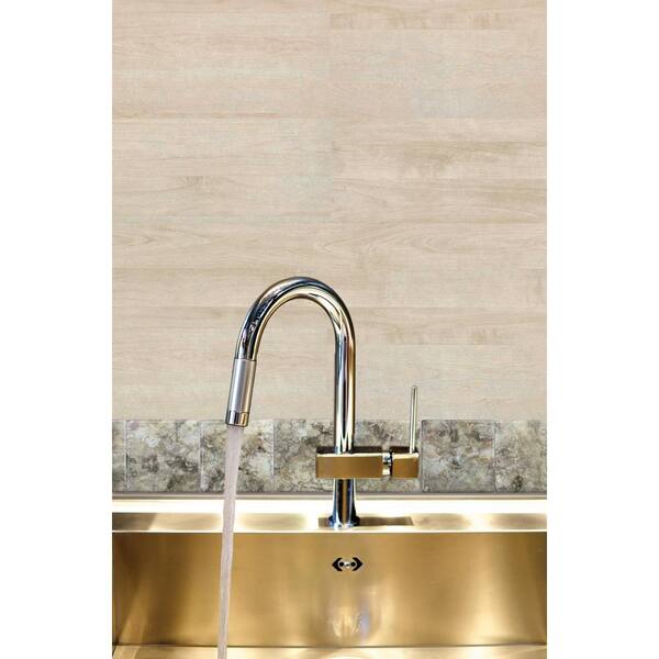 Artscape Jazz 4 in. x 4 in. Beige Multi-Colored High Gloss Murano Medley Self Adhesive Decorative Wall Tile