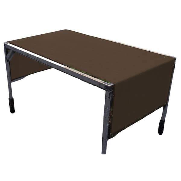 8 ft. x 16 ft. Brown Pergola Cover Replacement Sun Shade Canopy Commercial Grade 260 GSM Cloth for Outdoor Patio TMS