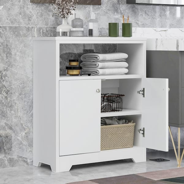 Unbranded Bathroom Cabinet with Adjustable Shelves, Storage Cabinet for Home Kitchen, Freestanding Floor Cabinet Easy to Assemble