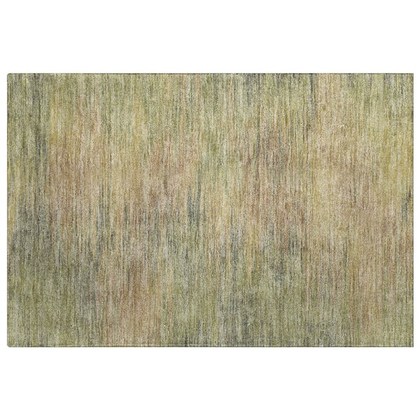 Dream Shag Premium Machine Washable Abstract ADS794 Aloe 3 ft. x 4 ft. Area Rug
