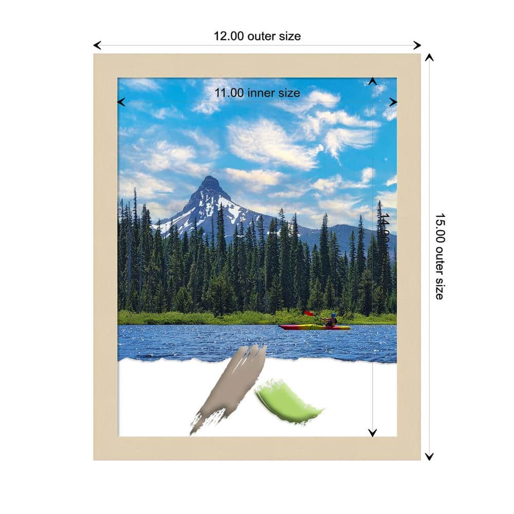 Svelte Natural Satin Finish Wood Picture Frame 15" x 12"
