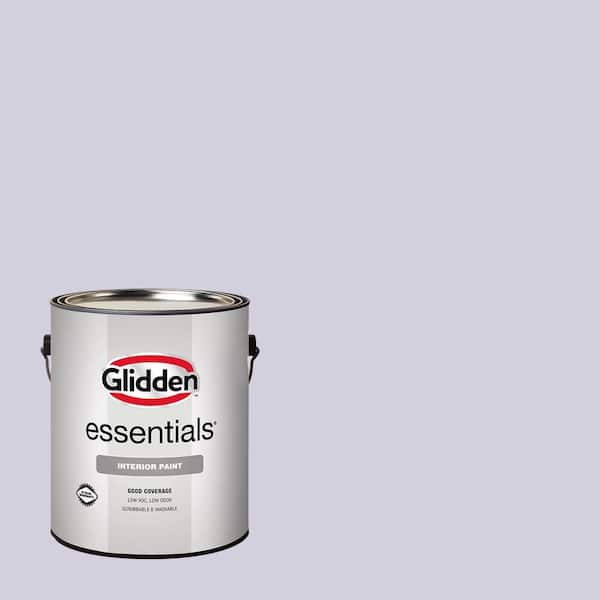 Glidden Essentials 1 gal. PPG1175-3 Lavender Haze Flat Interior Paint