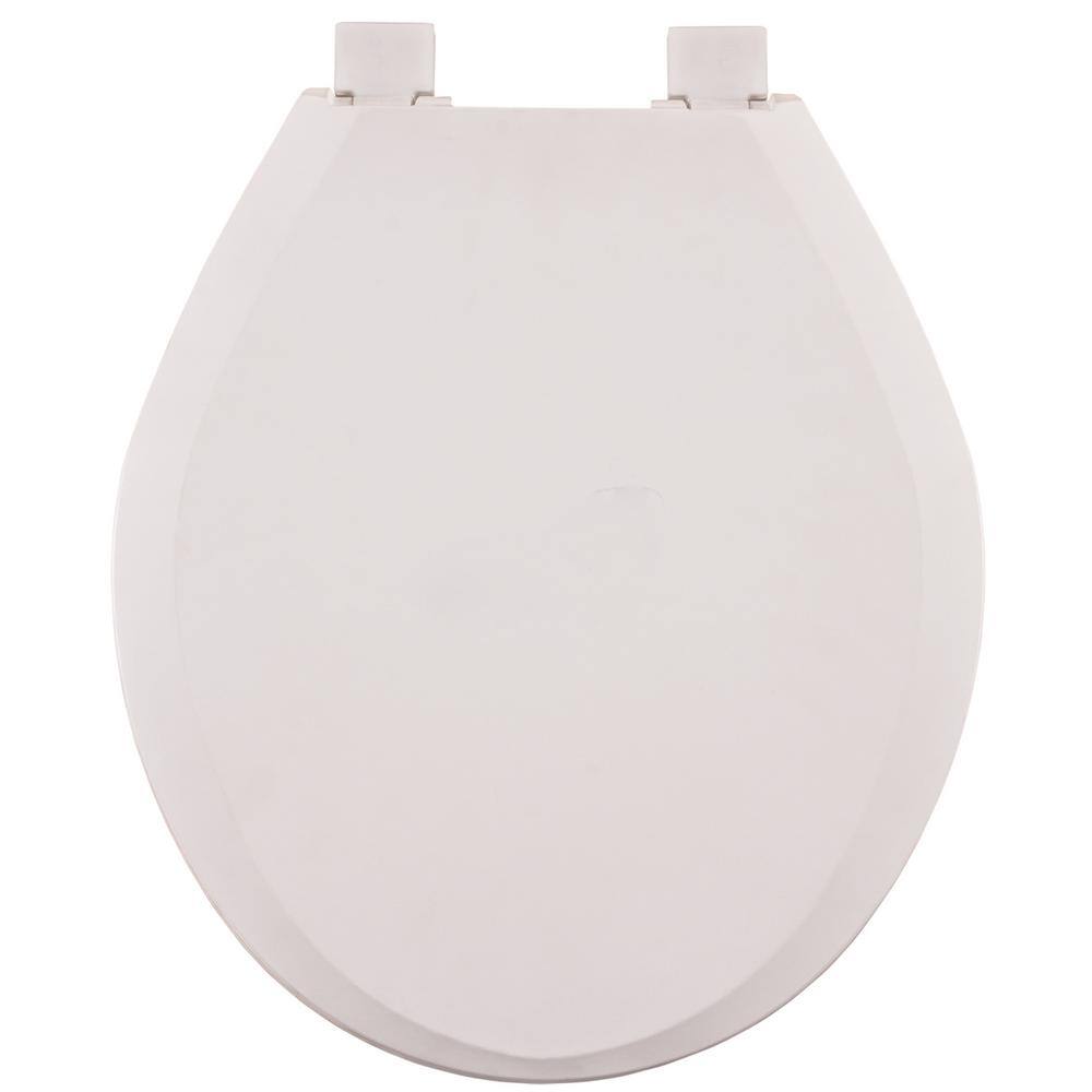 Oval White Toilet Seat Plastic 16GS38513 16GS38513 The Home Depot