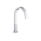 Components Deck Mount Bath Spout with Ribbon Design in Polished Chrome