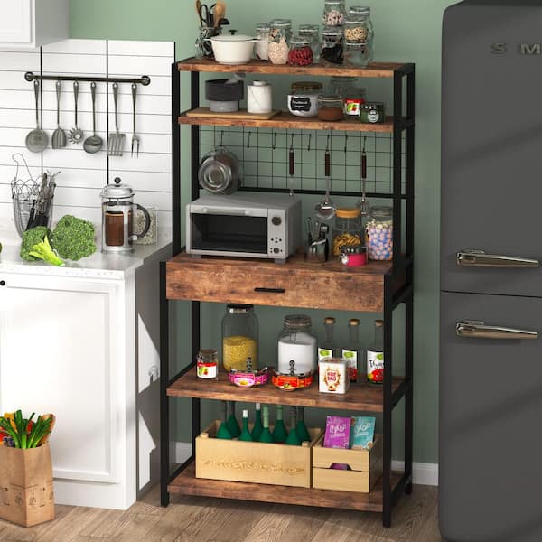 Kitchen Cup Holder Hang Cabinet Shelf Storage Rack Organizer 8 Hooks NEW S 