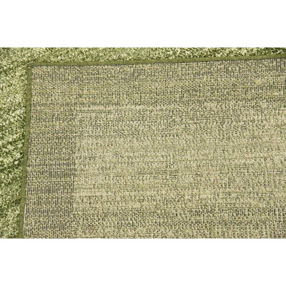 Light Green Synthetic Tufted Reversible Runner Rug