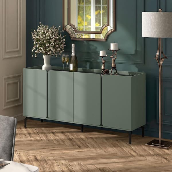 Furniture of America Chandra Sage Green Composite 60 in. Buffet