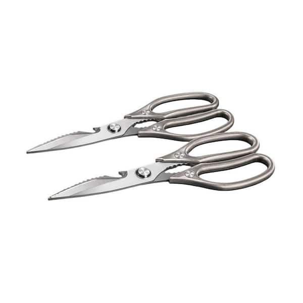 8.67 in. All Purpose Heavy Duty Stainless Steel Poultry Kitchen Shears, Sharp Japanese Meat Scissors, Dishwash Safe