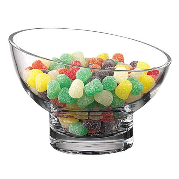 HomeRoots Amelia 7 in. W x 5 in. H x 7 in. D Round Clear Glass Bowls