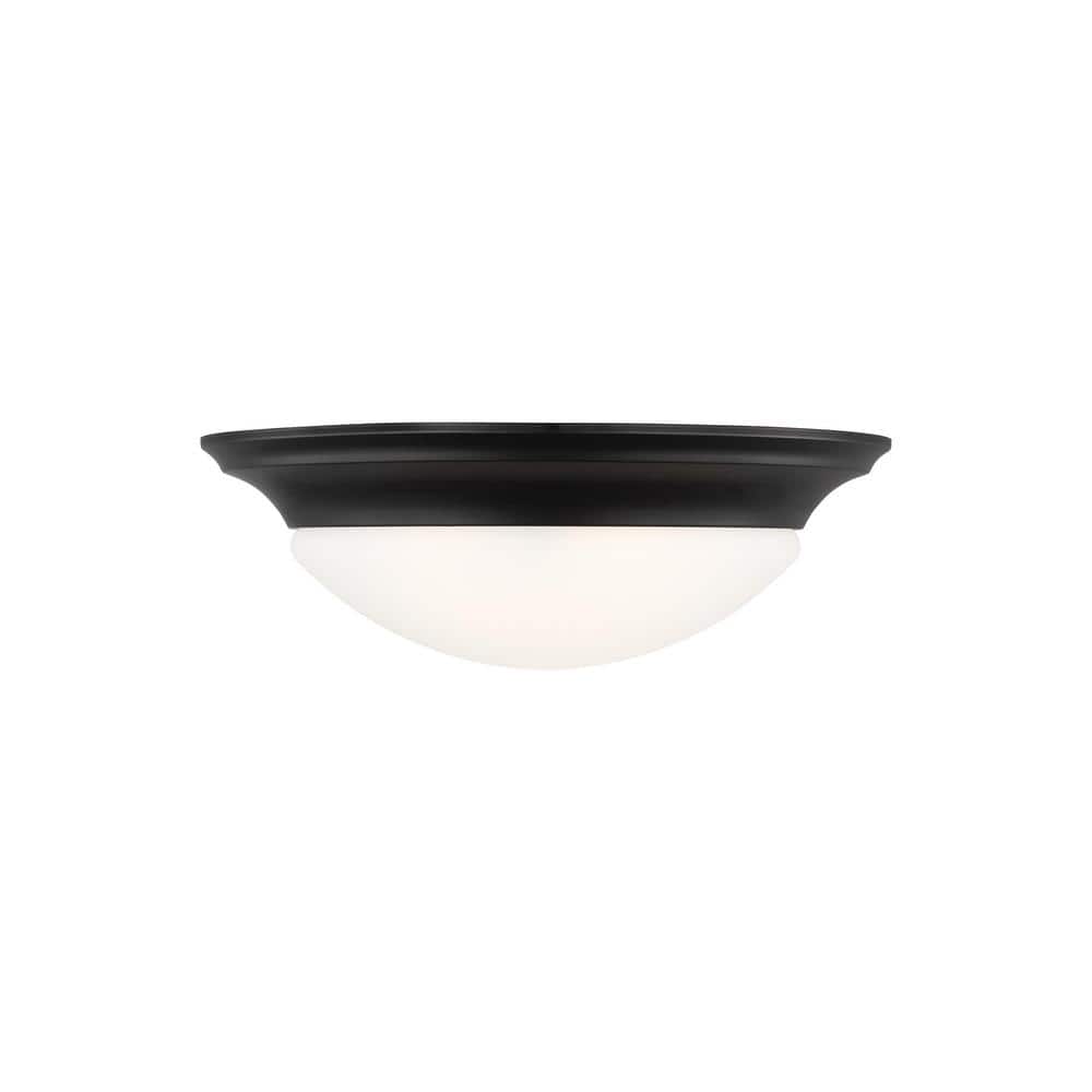 Nash 16.75 in. 3-Light Midnight Black Flush Mount price history on PriceWatchPro