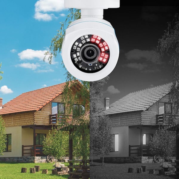 H.265+ 8-Channel 5MP-Lite 1TB DVR Security Camera System with 6 Wired 1080p Bullet Cameras