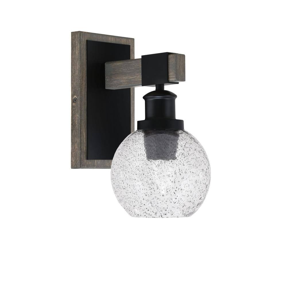 View of Lighting Theory Richmond 5.75 in. 1-Light Matte Black and Painted ...