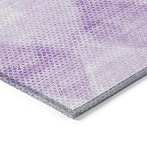 Chantille ACN539 Lavender 3 ft. x 5 ft. Machine Washable Indoor/Outdoor Geometric Area Rug