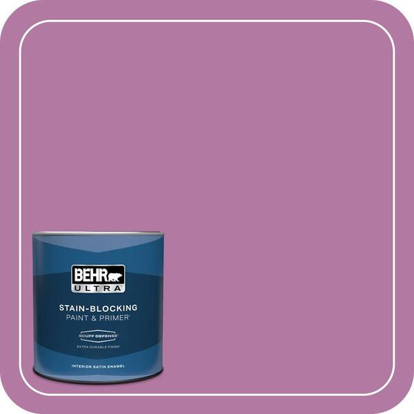 BEHR ULTRA 1 qt. Home Decorators Collection #HDC-SP16-11 Cactus Flower Extra Durable Satin Enamel Interior Paint & Primer