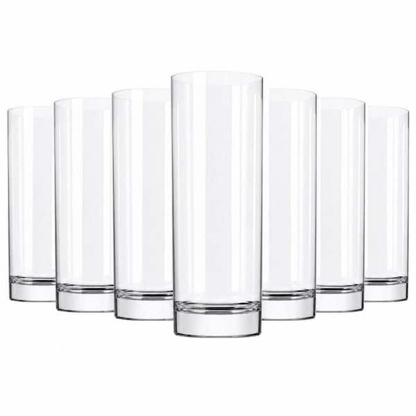 Wudkey 16 oz. Highball Glasses for Beer, Juice and Cocktail, Collins Water Glasses for Bar Glassware, (Set of 8)