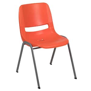 Orange Plastic Side Chair