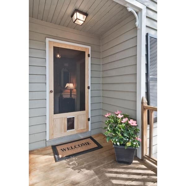 36 x 80 storm door with pet outlet door