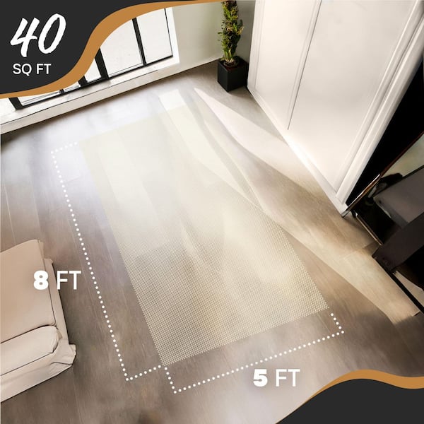 Slip-Stop Super Grip Rug Pad 5x7 Ft | Non-Slip Cushioned Pad For Area Rugs On Hardwood Floors