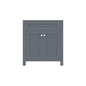 Norwalk 29 in. W x 21.5 in. D x 33.45 in. H Bath Vanity Cabinet without Top in Gray