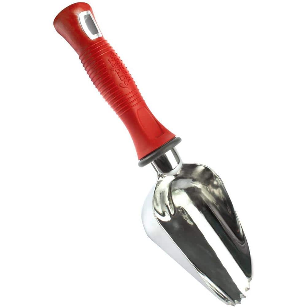 12.75 in Red Comfort Grip Bi-Metal Garden Scoop Trowel