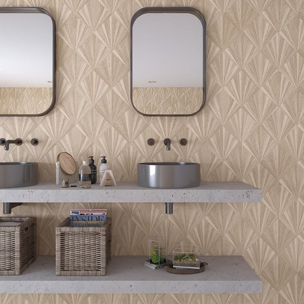 Komi Murlen Crema 7-7/8 in. x 7-7/8 in. Porcelain Floor and Wall Tile (11.25 sq. ft./Case)