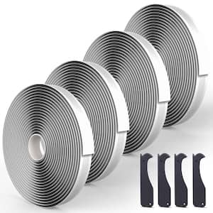 1 in. x 30 ft. EDPM Rubber Leak Proof Butal Tape for RV Repair, Window, Boat Sealing and Roof Patching, Black (4-Pack)