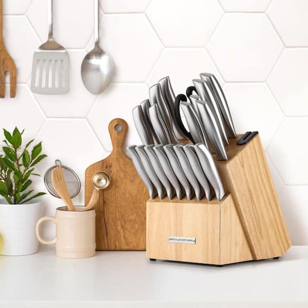 Zulay Kitchen 20-Piece Stainless Steel Kitchen Knife Set with