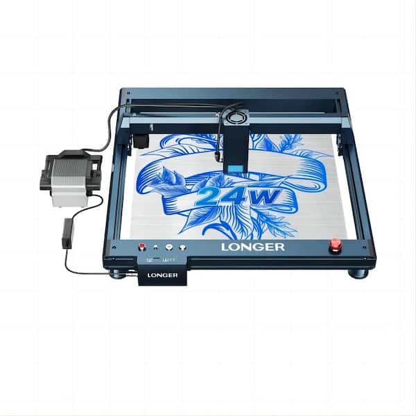 LONGER 24-Watt Consists Four 6-Watt Laser Cutter Engraver CNC Machine 15.7 in. x 15.7 in. Working Area